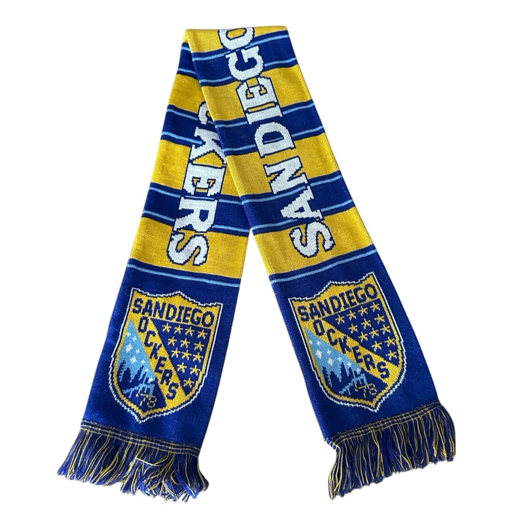 San Diego Sockers Retro Striped Knit Scarf
